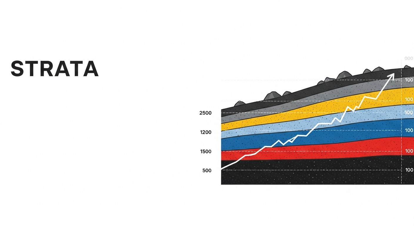 STRATA — geological cross-section price chart